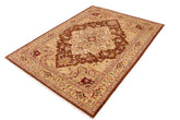 handmade Traditional Kafkaz Brown Beige Hand Knotted RECTANGLE 100% WOOL area rug 9 x 12